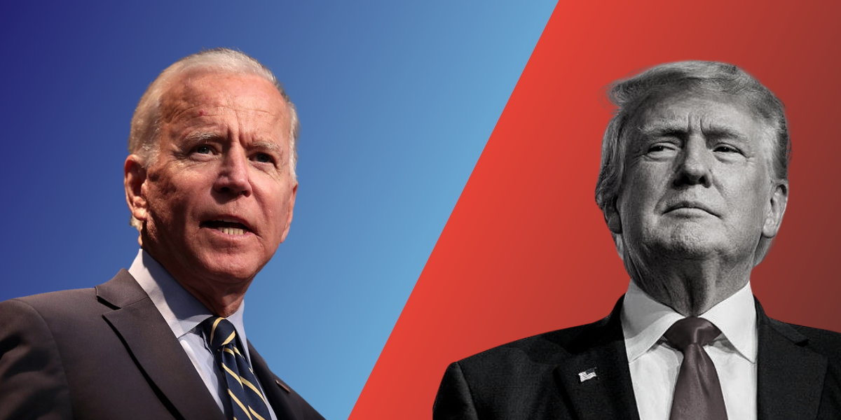 President Biden and Donald Trump