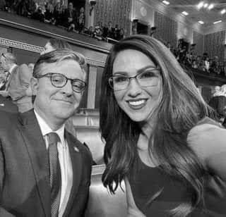 Lauren Boebert and Mike Johnson